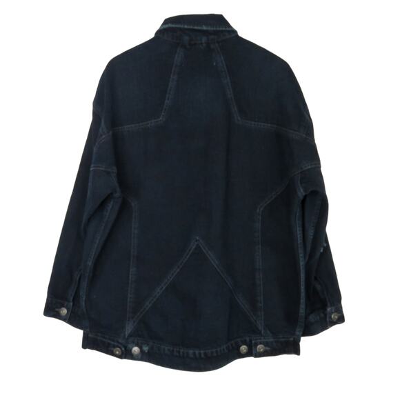 Pistola Distressed Denim Jacket with Star on Back XS/ Small - Picture 5 of 7